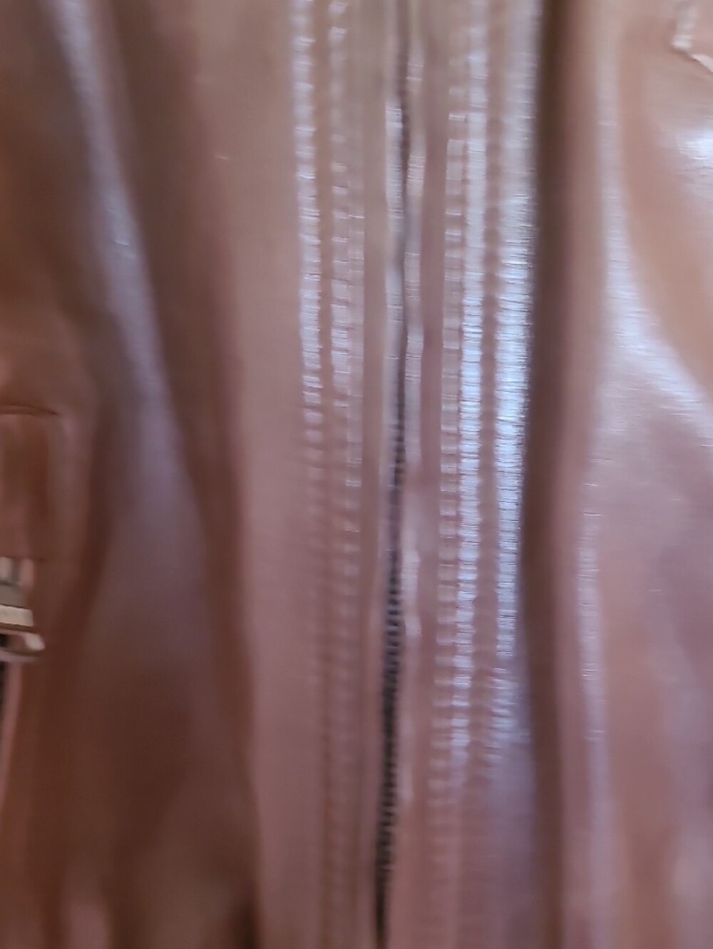 Marc New York Brown Leather Bomber Jacket with Zip Pockets - Picture 6 of 14